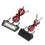 12V Universal Motorcycle License Plate White LED Light Waterproof 2