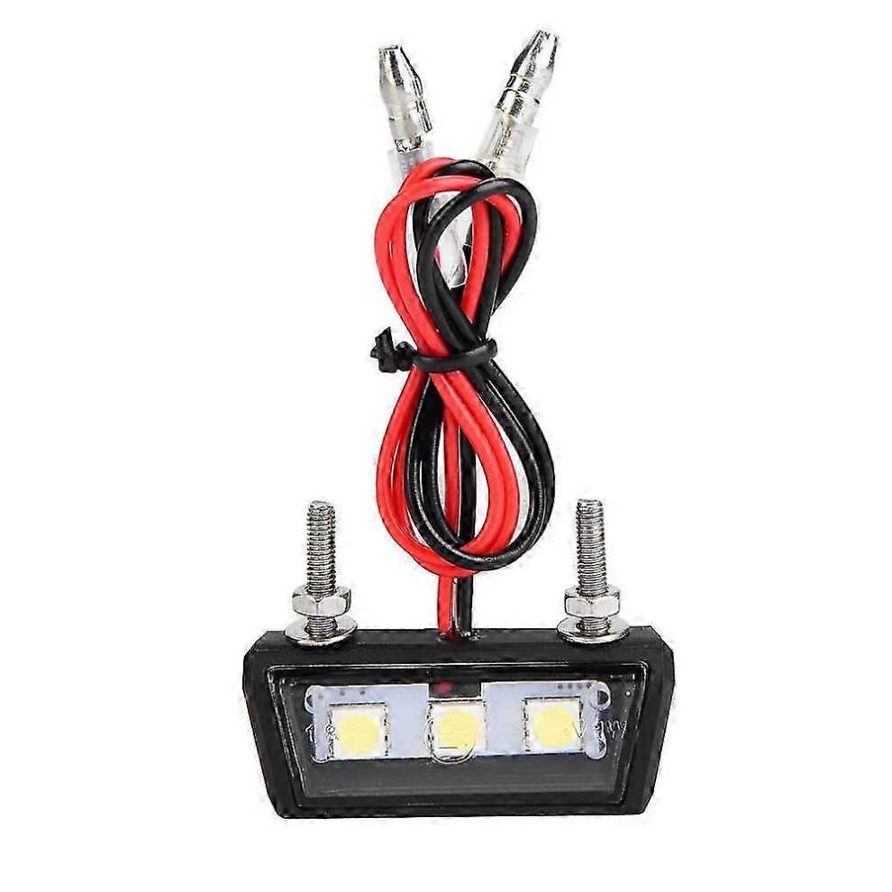12V Universal Motorcycle License Plate Led Waterproof White/Light 9421490215094