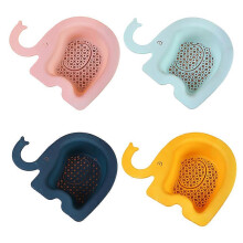 Lot de 4 paniers de vidange d'évier de cuisine en forme d'éléphant, multifonctionnels, pour la vaisselle