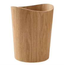 (Light Ashtree) Storage Wooden Trash Can Home Bucket Garbage Bin Hotel Living Room Office Wastebasket Cans Nordic Re