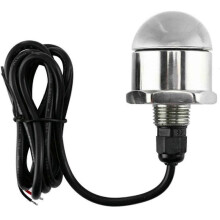 (As Shown, Red Light) Stainless Steel Marine Underwater LED Light 12V Underwater 9 LED Drain Plug Light M12x1.25 Navigatio