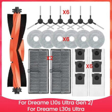 For Dreame L10s Ultra Gen 2/Dreame L30s Ultra Vacuum Cleaner Spare Parts Main Side Brush Hepa Filter