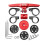 (Red) TT Handlebar Computer Mount Bike 22.2mm 25.4mm Rest Handlebar Computer Mount Adapter for 4