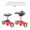 (Black) TT Handlebar Computer Mount Bike 22.2mm 25.4mm Rest Handlebar Computer Mount Adapter for 1