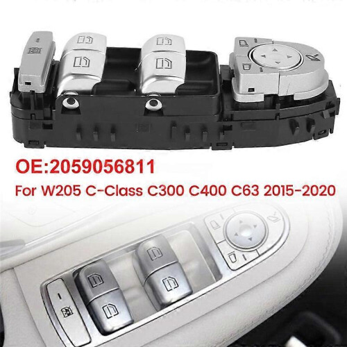A2059056810 Car Front Left Power Master Window Control Switch for W205 C-Class C300 C400 C63 2015-20 1