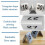 50PCS Restaurant Bar Place Table Marker Tabletop Number Sign Stackable Table Number Cards Double-Sid 3