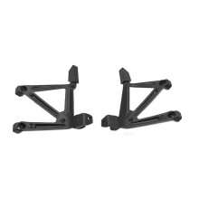 (Black) Motorcycle Rear Passenger Footpegs Foot Rest Bracket for R1250GS R1200GS R1200 GS LC Adventure 2013-