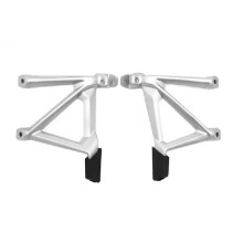(Silver) Motorcycle Rear Passenger Footpegs Foot Rest Bracket for R1250GS R1200GS R1200 GS LC Adventure 2013-