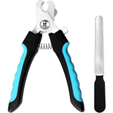 (As show, One size) Cat Claw Clipper, Dog Nail Clipper and Stainless Steel Nail File for Pets Grooming Nail Clipper - Protective Device/Professional and Safe (16 * 5cm)