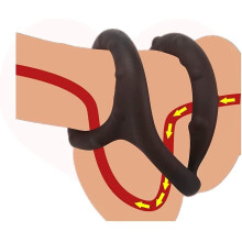 (As show, One size) Massage D'exercice Pour Hommes, Outils D'exercice En Silicone, L'entranement Augmente Le Bonheur Sports Fitness-phwj