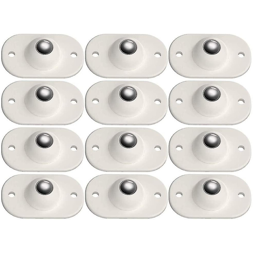 (As Show, One Size) 12Pcs Self-Adhesive Swivel Casters, Universal 360 Rotation Transfer Ball Casters, Mini Plastic Furniture Caster For Various Furnit 4632228911019