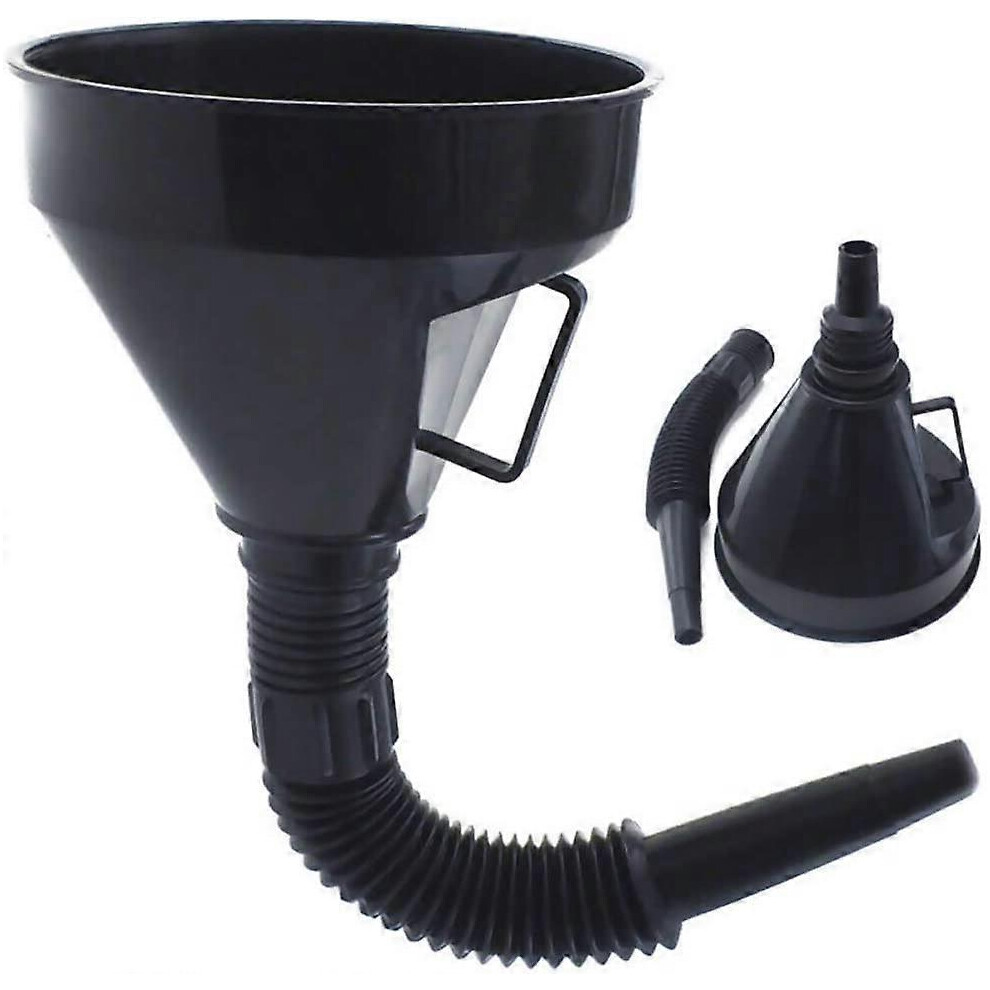 (As show, One size) Mouth Fuel Funnel with Handle, Large Plastic Funnels Car Fuel Filter Funnel Flexible Spout for Water Refueling Funnel Emergency To
