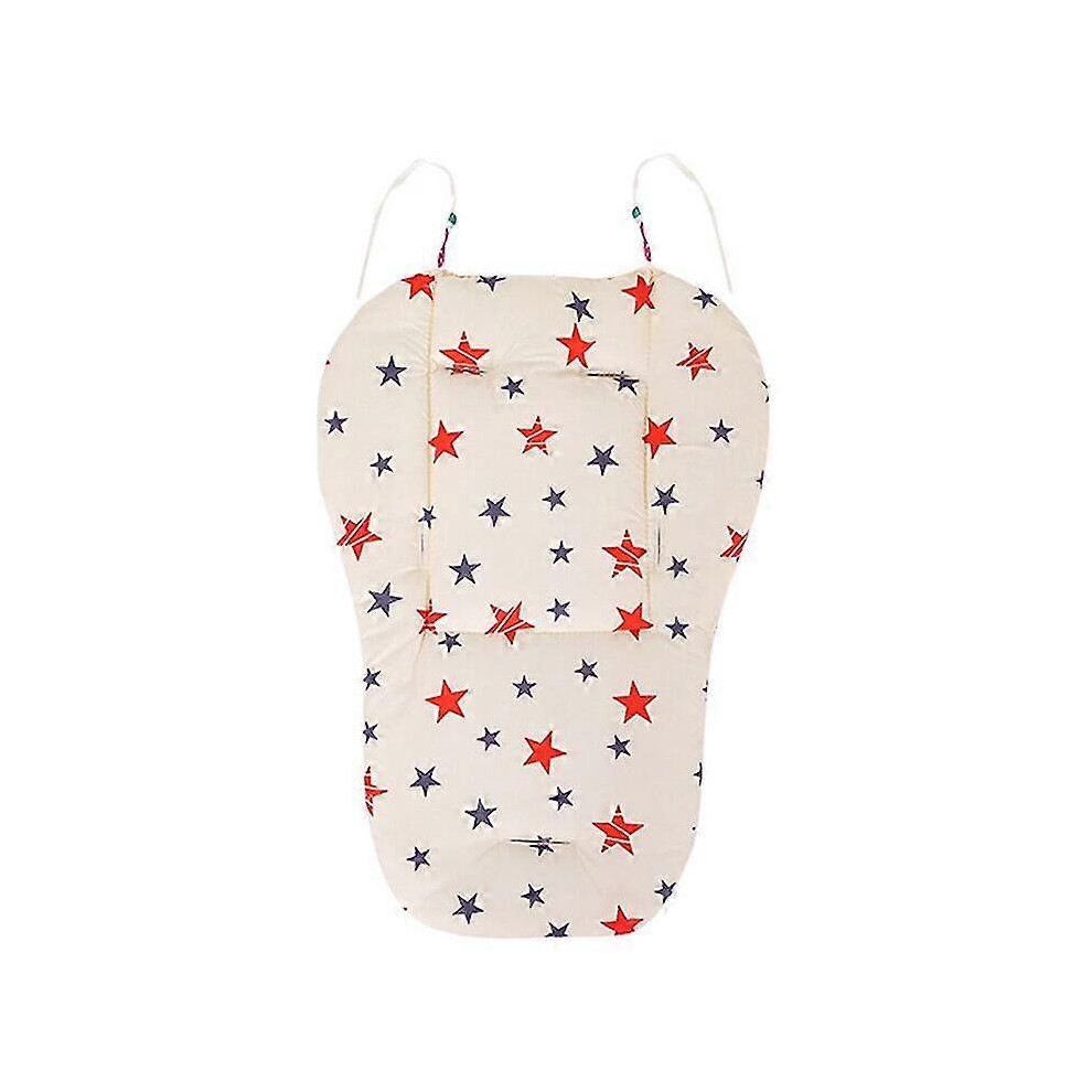 (As show, One size) Baby Kids Highchair Cushion Pad Mat Booster Seats Cushion Pad Mat Feeding Chair Cushi On Pad Stroller Cushion Mat Cotton Fabric