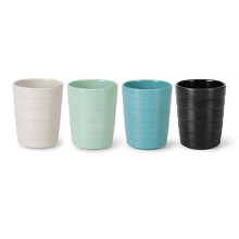 (As show, One size) Eco-friendly Unbreakable Reusable Drinking Cup,Wheat Straw Biodegradable Healthy Tumbler Set 4-Multicolor, Dishwasher Safe
