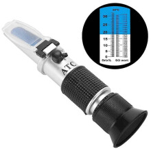 (As show, One size) Refractometer Brix sugar 0-32% sugar content measuring device for beer wort SG, grape must, and concentrations of drinks