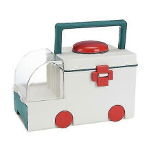 (green) Pills Organizer Holder Lightweight Multi-use Anti-deform Convenient Strudy Individual Grid Storage Box for Dorm