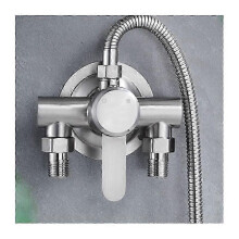 Wall Mount Shower Faucet, with A Single Handle Design for Effortless Hot And Cold Water Control, Sus 304 Stainless Steel Ensures Corrosion-resistance