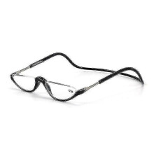(Black, -2.50) Magnet Reading Glasses For Men Women Hanging Neck Half Frame Magnetic