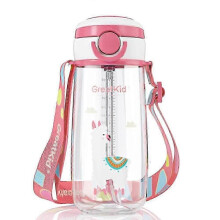 Clear Bottle, Soft Straw Promotes Healthy Hydration Habits In Children, Convenient Handle for Easy Grip, Innovative Tritan Material Offers Superior