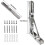 Heavy Duty Space Saving Folding Shelf Brackets, Polished Stainless Steel 304 Triangular Support, Easy Installation Wall Mounted for Garage Workshop 5