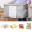 Clear Window Storage Bins, Reinforced Handles Ensure Easy Carrying & Durability, for Underbed, Closet Storage, Foldable Design for Space-saving 4