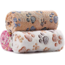 All Season Pet Companion Blanket, Flannel Fleece with No Pilling No Fading Technology for Unmatched Durability, Dog Paw Print Design Adds Charm to