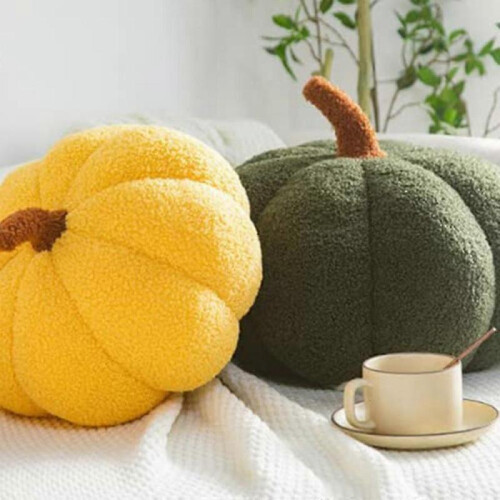 Stylish Fall Pumpkin Shaped Decorative Cushion, Soft Material Sofa Throw Pillow for Home 2
