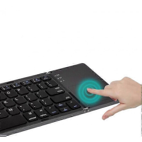 Slim Foldable Bluetooth Keyboard for Tablets, Quiet Typing Experience, Portable Wireless Keyboard with Long-lasting Materials, Durable Battery 1