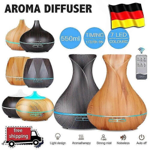 Smart WiFi Wireless Aromatherapy Diffuser, Essential Oil Diffuser with Alexa & Google Home Control And 7 Adjustable LED Colors