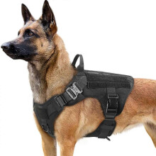 Emotional Support Dog Vest for Medium to Large Dogs, Tactical Working Dog with Heavy Duty Material, No Pull Adjustable Padded Vest for Service Police
