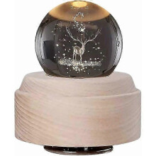Luminous Rotating Musical Box, Rudolph Reindeer Theme, USB Charging Ensures Endless Melodies, Best Gift for Any Occasion