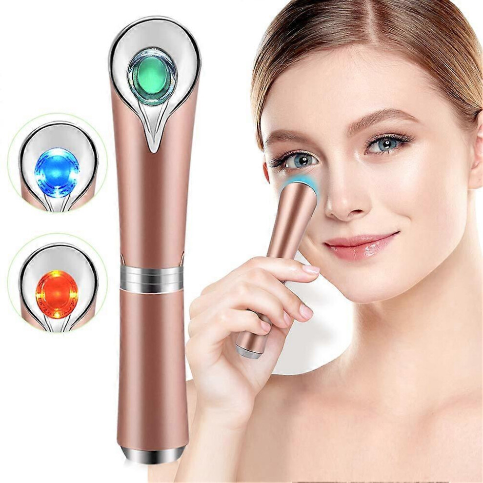 Kikidex Dark (As Show, One Size) Eye Massager Wand With Heat Sonic Vibration For Circles, Puffiness And Eye Fatigue