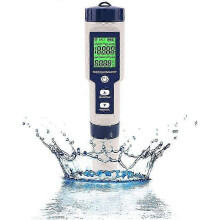 Water Quality Tester, 5 in 1 Function Backlight LCD Display for Clear Readings, Ideal for Household with High Accuracy Digital PH Meter for Drinking
