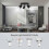 Color Adjustable 3 Light Flush Mount, Dimmable LED for Kitchen & Office Spaces - Black 4
