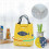 Japanese Pattern Canvas Lunch Bag, Multi-Purpose Use, Keep Food Warm Fresh, for Work, Office, Picnic, Travel 3