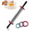 Straight Design Pastry Rolling Pin, Stainless Steel Dough Roller for Consistent Thickness and Control 1