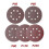 Assorted Grits Sanding Discs, Universal for Woodworking and Automotive, 8 Hole Dust Extraction System, Hook and Loop Backing for Quick Change, 5 3