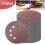Assorted Grits Sanding Discs, Universal for Woodworking and Automotive, 8 Hole Dust Extraction System, Hook and Loop Backing for Quick Change, 5 2