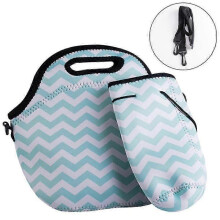 Compact Insulated Lunch Tote, Washable Lunch Container for Work Picnics, Expands To Fit Various Containers