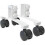 Folding Room Divider with Universal Support Feet, Screen Partition Base Offers Flexibility, Movable Wheel Ensures Easy Mobility, Robust Feet For 1