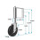 Adjustable Spring Bracket for Heavy Duty Gate Caster Wheel, 4 Inch Diameter with Thickened Steel Plate Construction for Maximum Load Capacity, Easy 5