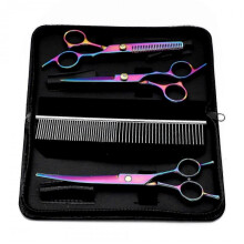 Dog Scissors, 4 Piece Dog And Cat Ging Kit, Less Steel Dog Ging Scissors, Suitable for , Face, And Ea