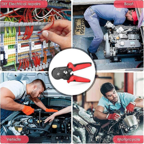 Labor-saving Ratchet Crimper, Self-adjustable for Versatile Crimping Range And Quick Release Trigger for Non-slip Grips 1