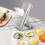 Multifunctional Vegetable Chopper, Ergonomically Designed Premium Plastic Safe Mandoline Slicer, Uniform Slicing Options, Non-slip Silicone Base 3