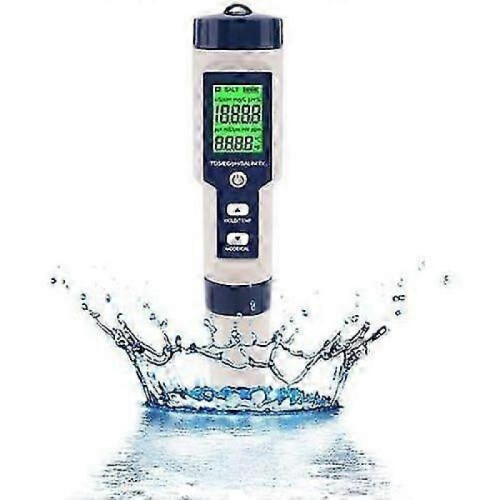 Salinity Tester for Multipurpose Applications, Equipped with Automatic Calibration And Waterproof Design, Digital Ph Meter Ensures Reliable Water