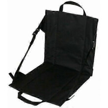 Concert Companion Extraordinaire, Premium Material Lightweight Portable Chair with Backrest, Ideal for Outdoor Adventures (Black)