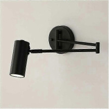 Adjustable Wall Sconce for Bedroom Reading, Acrylic Iron Art Indoor Wall Wash Lights, E27 Bulb Compatible Widely Applied