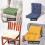 Homescapes (Navy Blue) Cotton Dining Chair Booster Cushion 9