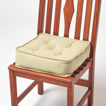 (Sage Green) Cotton Dining Chair Booster Cushion