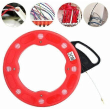 Fiberglass Wire Puller, Upgrade Guide Head, Impact Case for Decoration Work Safe And Reassuring Cable Puller (30 Meters Length)